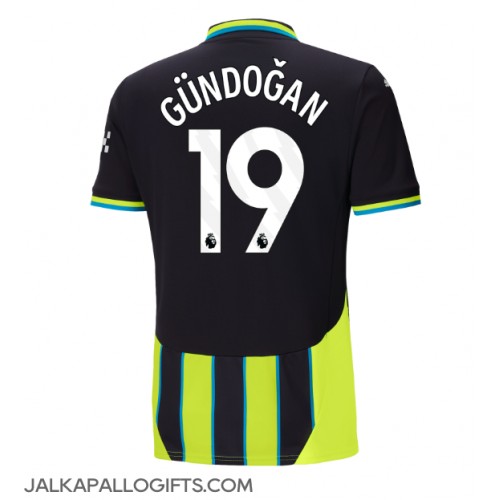 Manchester City Ilkay Gundogan #19 Vieraspaita 2024-25 Lyhythihainen